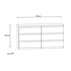 Commode 6 Tiroirs Chelsea Béton Gris Et Blanc 11 Commode 6 Tiroirs Chelsea Béton Gris Et Blanc -MaisonChic Magasin commode 6 tiroirs chelsea beton gris et blanc 4