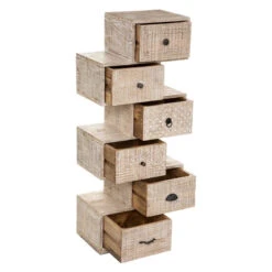 Commode Ajay 6 Tiroirs Bois Massif Atmosphera -MaisonChic Magasin commode ajay 6 tiroirs bois massif atmosphera 2