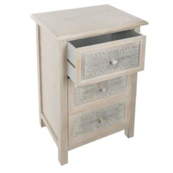 Commode Bois 3 Tiroirs Hina Atmosphera -MaisonChic Magasin commode bois 3 tiroirs hina atmosphera 4
