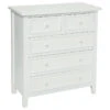 Commode Charme 5 Tiroirs Blanc Atmosphera -MaisonChic Magasin commode charme 5 tiroirs blanc