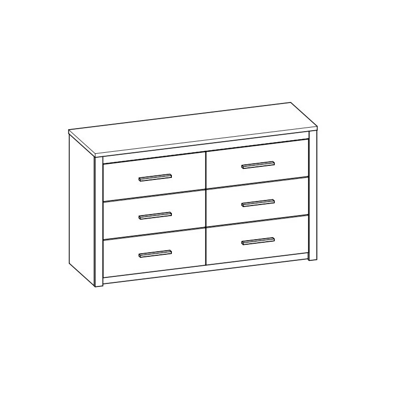 Demeyere Commode Kansas 6 Tiroirs 5 Demeyere Commode Kansas 6 Tiroirs – Image 3