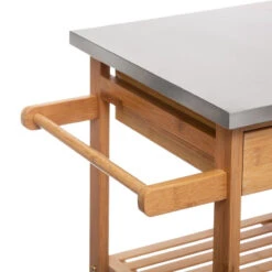 Desserte Bambou 6 Tiroirs Roulettes 76 Cm 5five -MaisonChic Magasin desserte bambou 6 tiroirs roulettes 76 cm 5five 2