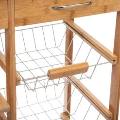 Desserte Bambou 6 Tiroirs Roulettes 76 Cm 5five -MaisonChic Magasin desserte bambou 6 tiroirs roulettes 76 cm 5five 4