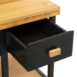 Desserte En Bambou Et Métal Nera 5five -MaisonChic Magasin desserte en bambou et metal nera 5five 2