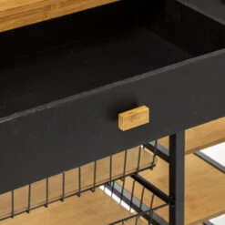 Desserte En Bambou Et Métal Nera 5five -MaisonChic Magasin desserte en bambou et metal nera 5five 8