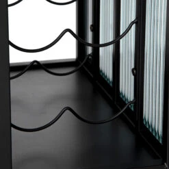 Desserte En Métal Et Verre Noir Noam 5Five -MaisonChic Magasin desserte en metal et verre noir noam 5five 3