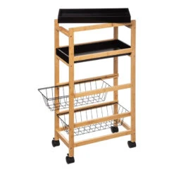 Desserte Plateaux Et Paniers Blackbamboo 5Five -MaisonChic Magasin desserte plateaux et paniers blackbamboo 5five 1