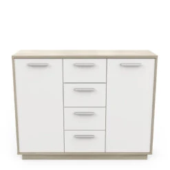 Demeyere Buffet Bas 2 Portes 4 Tiroirs Léo -MaisonChic Magasin enfilade 2 portes 4 tiroirs leo 1 3
