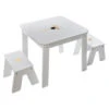 Ensemble Table + 2 Tabourets Enfant Blanc Doré Dream Atmosphera -MaisonChic Magasin ensemble table 2 tabourets enfant blanc dore dream atmosphera