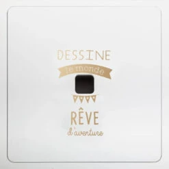 Ensemble Table + 2 Tabourets Enfant Blanc Doré Dream Atmosphera -MaisonChic Magasin ensemble table 2 tabourets enfant blanc dore dream atmosphera 4