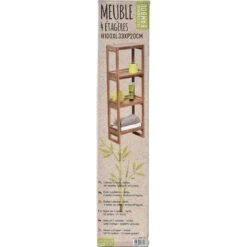 Étagère Bambou 4 Niveaux -MaisonChic Magasin etagere bambou 4 niveaux 3