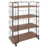Etagère Métal Jordi 4 Niveaux Roulettes Atmosphera -MaisonChic Magasin etagere metal jordi 4 niveaux roulettes atmosphera