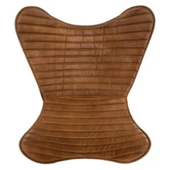 Housse Marron Côtelé Dario En Cuir Atmosphera