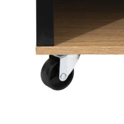 Ilot De Cuisine Noir Et Naturel 5Five -MaisonChic Magasin ilot de cuisine noir et naturel 5five 3