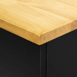 Ilot De Cuisine Noir Et Naturel 5Five -MaisonChic Magasin ilot de cuisine noir et naturel 5five 4