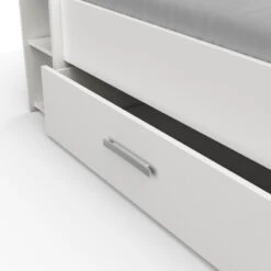 Demeyere Lit 140x190 Cm Pocket Blanc -MaisonChic Magasin lit 2 places polly blanc 4