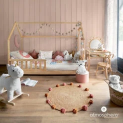 Lit Cabane 90x190 En Bois Sans Matelas Atmosphera 8 Lit Cabane 90x190 En Bois Sans Matelas Atmosphera -MaisonChic Magasin lit cabane 90x190 en bois sans matelas atmosphera 2