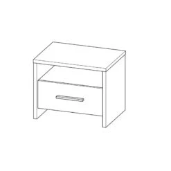 Demeyere Chevet Kansas 1 Tiroir 1 Niche 13 Demeyere Chevet Kansas 1 Tiroir 1 Niche -MaisonChic Magasin lit colorado 2 personnes 160x200 cm 5