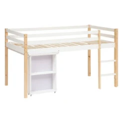 Lit Combi Bureau Enfant Pin Blanc Atmosphera 9 Lit Combi Bureau Enfant Pin Blanc Atmosphera -MaisonChic Magasin lit combi bureau enfant pin blanc atmosphera 2