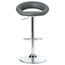 Tabouret De Bar Sasha Gris Atmosphera -MaisonChic Magasin lot 2 tabourets de bar sasha gris 2