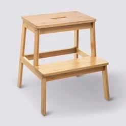 Marchepied Bambou 2 Marches 5Five -MaisonChic Magasin marchepied bambou 2 marches 5five 1