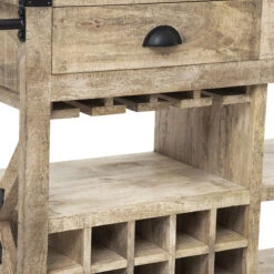 Meuble Bar 2 Tiroirs Sur Roues Silas Atmosphera -MaisonChic Magasin meuble bar 2 tiroirs sur roues silas atmosphera 6