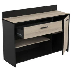 Demeyere Meuble Bas De Cuisine Aroma Noir Et Bois -MaisonChic Magasin meuble bas de cuisine aroma noir et bois 1