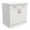 Demeyere Meuble Bas De Cuisine Blanc 2 Portes Mammy -MaisonChic Magasin meuble bas de cuisine blanc 2 portes mammy