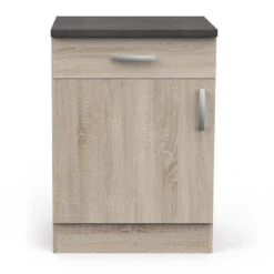 Demeyere Meuble De Cuisine Bas 1 Porte 1 Tiroir 60 Cm Paprika -MaisonChic Magasin meuble de cuisine bas 1 porte 1 tiroir 60 cm paprika 3