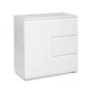 Meuble De Rangement 1 Porte 3 Tiroirs Blanc -MaisonChic Magasin meuble de rangement 1 porte 3 tiroirs blanc image