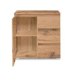 Meuble De Rangement 1 Porte 3 Tiroirs Naturel 13 Meuble De Rangement 1 Porte 3 Tiroirs Naturel -MaisonChic Magasin meuble de rangement 1 porte 3 tiroirs naturel image 4