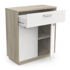 Demeyere Meuble De Rangement 2 Portes 1 Tiroir Léo -MaisonChic Magasin meuble de rangement 2 portes 1 tiroir leo 2