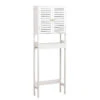Meuble Dessus WC 2 Portes Blanc Lux -MaisonChic Magasin meuble dessus wc 2 portes blanc lux