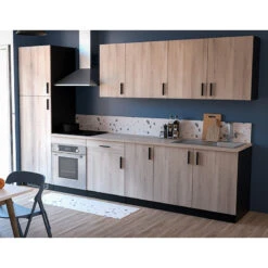 Demeyere Meuble Haut 1 Porte 60 Cm Origan Noir Et Bois 7 Demeyere Meuble Haut 1 Porte 60 Cm Origan Noir Et Bois -MaisonChic Magasin meuble haut 1 porte 60 cm origan noir et bois 1 2