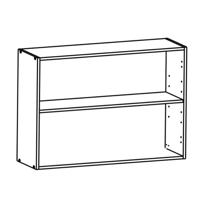 Demeyere Meuble Haut 2 Portes 100 Cm Origan Noir Et Bois 5 Demeyere Meuble Haut 2 Portes 100 Cm Origan Noir Et Bois – Image 3