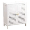 Meuble Sous Lavabo 2 Portes Blanc Lux -MaisonChic Magasin meuble sous lavabo 2 portes blanc lux