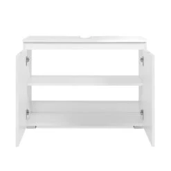 Meuble Sous Vasque 2 Portes Capetown Blanc -MaisonChic Magasin meuble sous vasque 2 portes capetown blanc 2