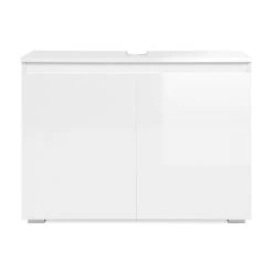 Meuble Sous Vasque 2 Portes Capetown Blanc -MaisonChic Magasin meuble sous vasque 2 portes capetown blanc 4