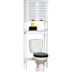 Meuble WC Miami 1 Tablette Blanc
