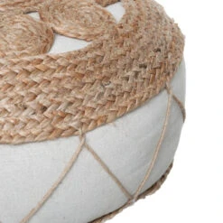 Pouf En Jute Ajouré 43x18 Atmosphera -MaisonChic Magasin pouf en jute ajoure 43x18 atmosphera 2