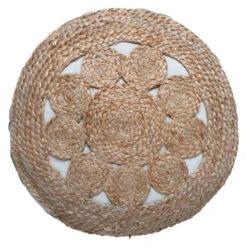 Pouf En Jute Ajouré 43x18 Atmosphera -MaisonChic Magasin pouf en jute ajoure 43x18 atmosphera 4