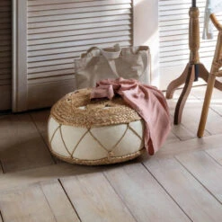 Pouf En Jute Ajouré 43x18 Atmosphera -MaisonChic Magasin pouf en jute ajoure 43x18 atmosphera 5