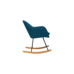 Rocking Chair Pera Bleu Canard Atmosphera -MaisonChic Magasin rocking chair pera bleu canard atmosphera 4