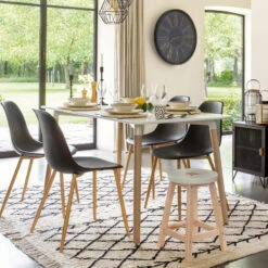 Table à Manger Blanc Roka Atmosphera -MaisonChic Magasin table a manger blanc roka atmosphera 4