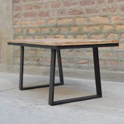 Table à Manger Bois Et Pieds Métal En U -MaisonChic Magasin table a manger bois et pieds metal en u 4