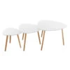Table Basse Mileo Blanc Lot De 3 Atmosphera -MaisonChic Magasin table basse mileo blanc lot de 3 atmosphera