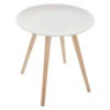 Table Basse Ronde Mileo Blanc Atmosphera 1 Table Basse Ronde Mileo Blanc Atmosphera -MaisonChic Magasin table basse ronde mileo blanc atmosphera