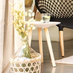 Table Basse Ronde Mileo Blanc Atmosphera -MaisonChic Magasin table basse ronde mileo blanc atmosphera 2