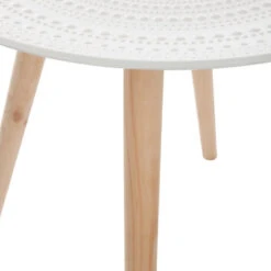 Table Basse Ronde Mileo Blanc Atmosphera -MaisonChic Magasin table basse ronde mileo blanc atmosphera 3