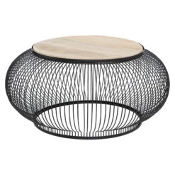 Table Basse X2 Métal Et Bois De Manguier Esther Atmosphera 14 Table Basse X2 Métal Et Bois De Manguier Esther Atmosphera -MaisonChic Magasin table basse x2 en metal et bois de manguier atmosphera 4